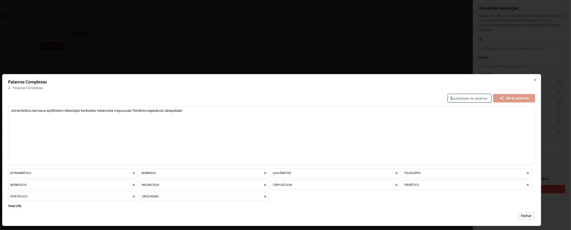 Sys Admin creating a new test within AIRA